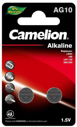 باتری سکه ای آلکالاین AG10 (بسته 50 کارتی )