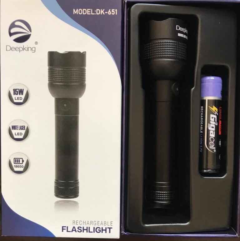 چراغ قوه دستی دیپ کینگ (2 عدد) مدل YP-DK-651-UV