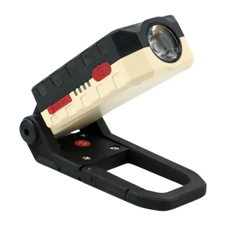 چراغ قوه شارژی W598A | چراغ کار LED و COB چندکاره با مگنت