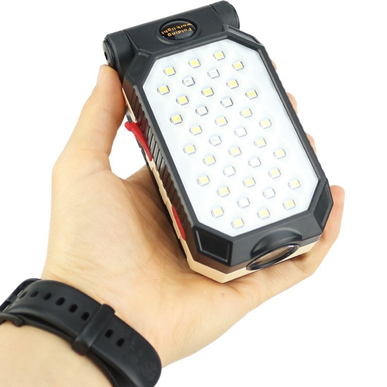 چراغ قوه شارژی W599B | چراغ کار LED چندکاره، کمپینگ و اضطراری